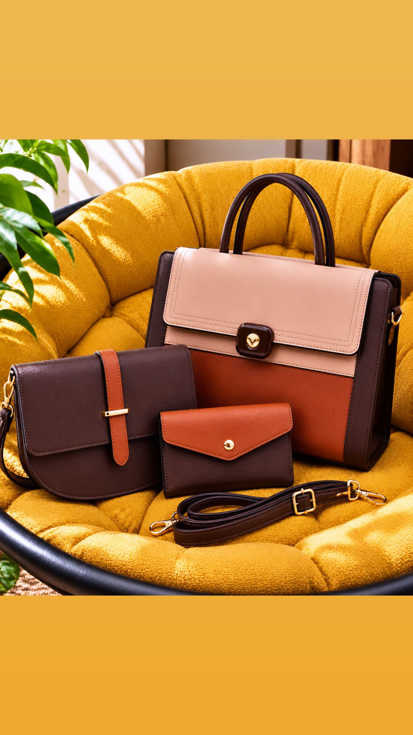Sac 3 en 1 Élégance Chic 🤎