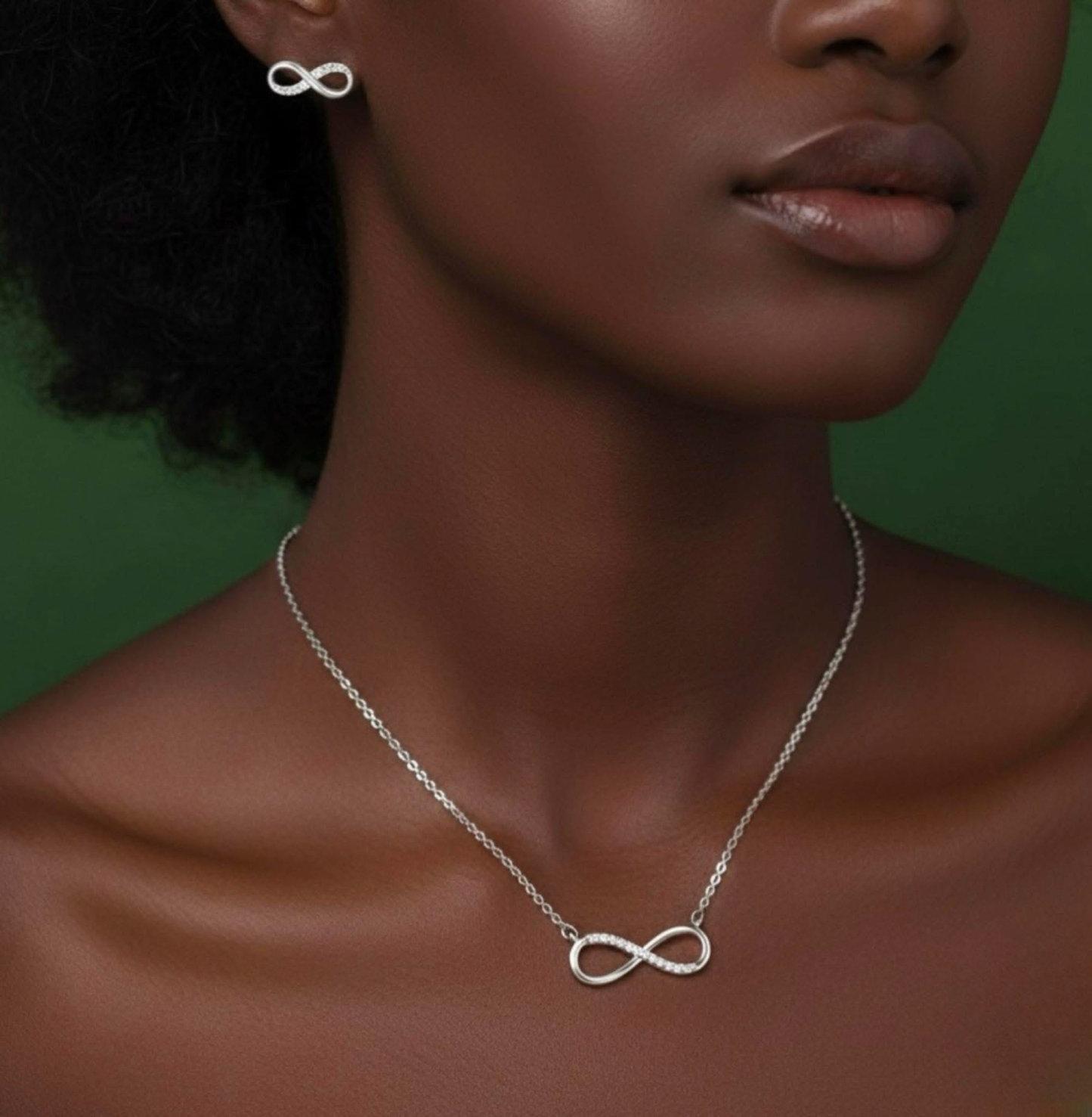 ✨ Ensemble Infini Argent Blanc