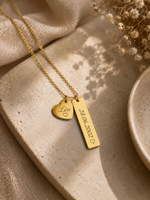 Collier Duo Personnalisé Cœur